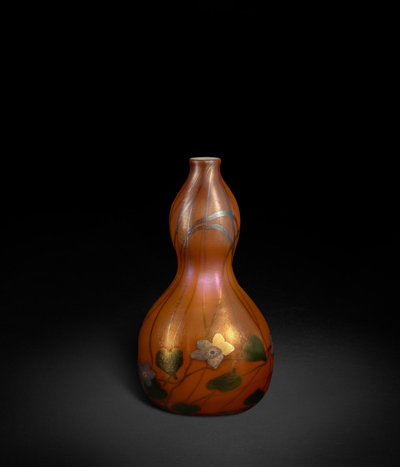 "Millefiore" Brown Vase by Tiffany Studios
