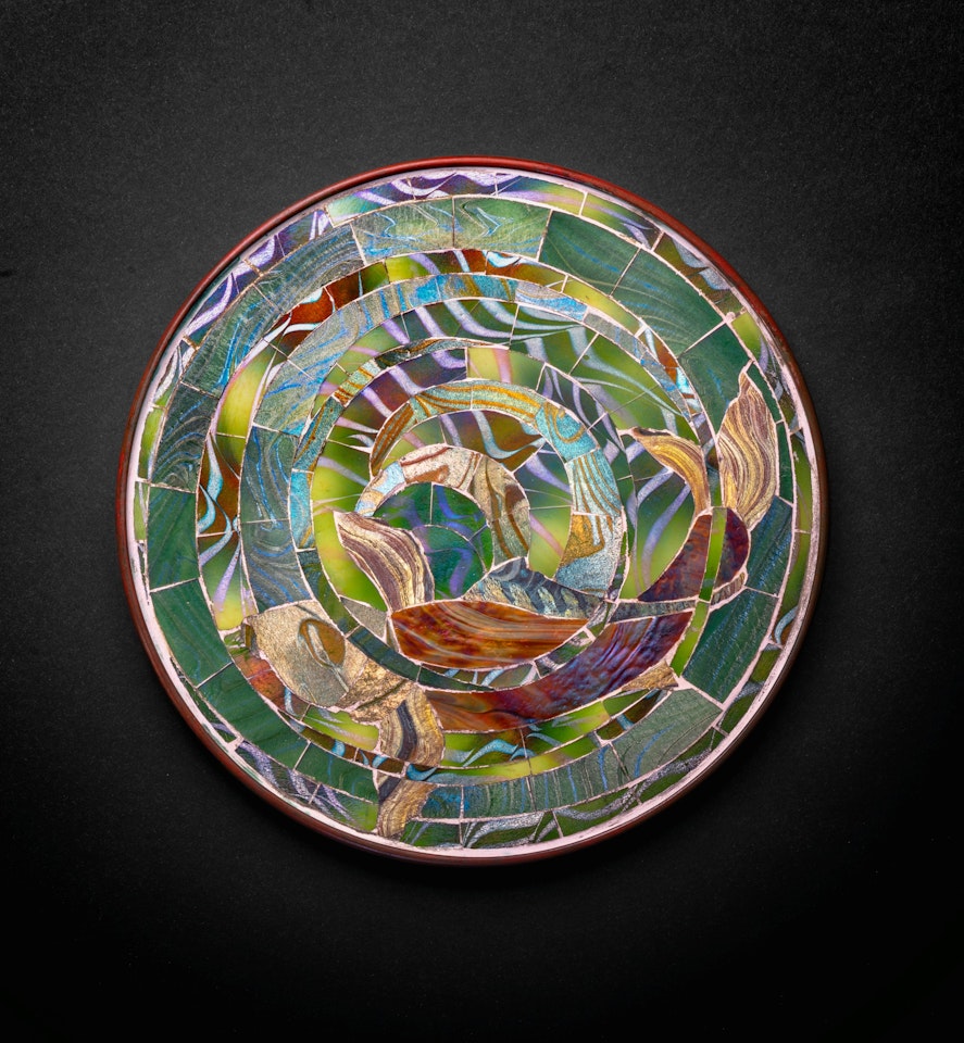 "Koi" Mosaic Tea Stand by Tiffany Studios