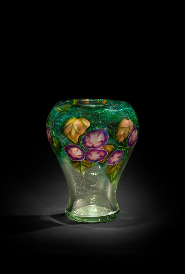 "Morning Glory" Paperweight Vase by Tiffany Studios
