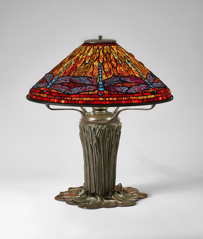 Important and Rare "Dragonfly" Table Lamp by Tiffany Studios