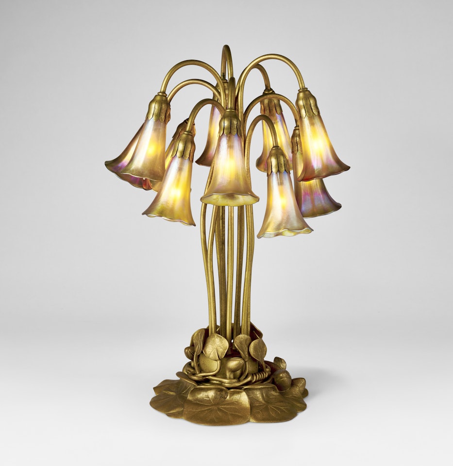 Ten-Light ‘Lily" Table Lamp by Tiffany Studios