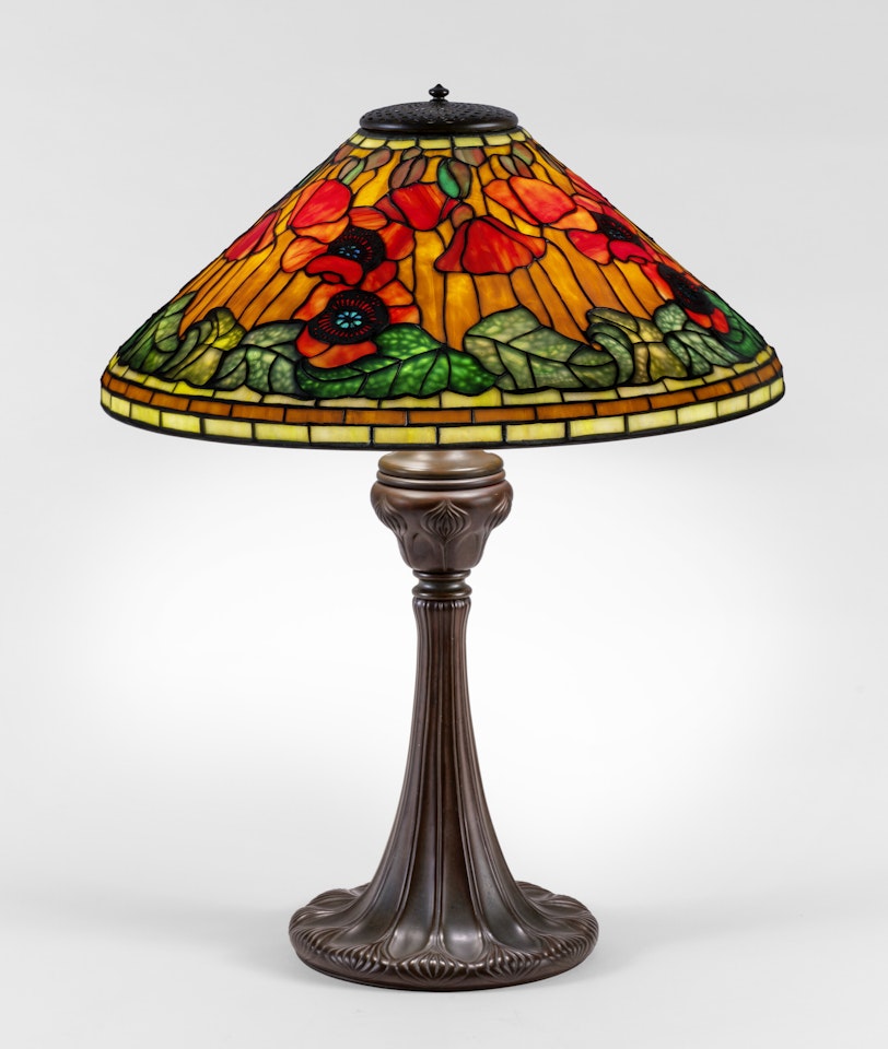 "Poppy" Table Lamp by Tiffany Studios
