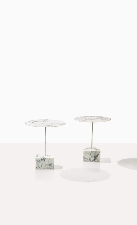 Pair of Primavera side tables by Ettore Sottsass