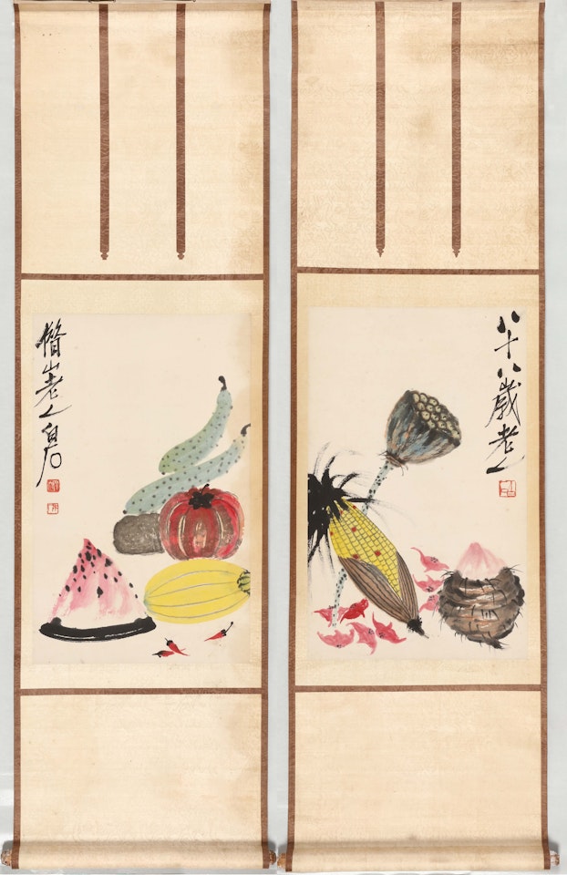 FRUITS AND VEGETABLES by Qi Baishi