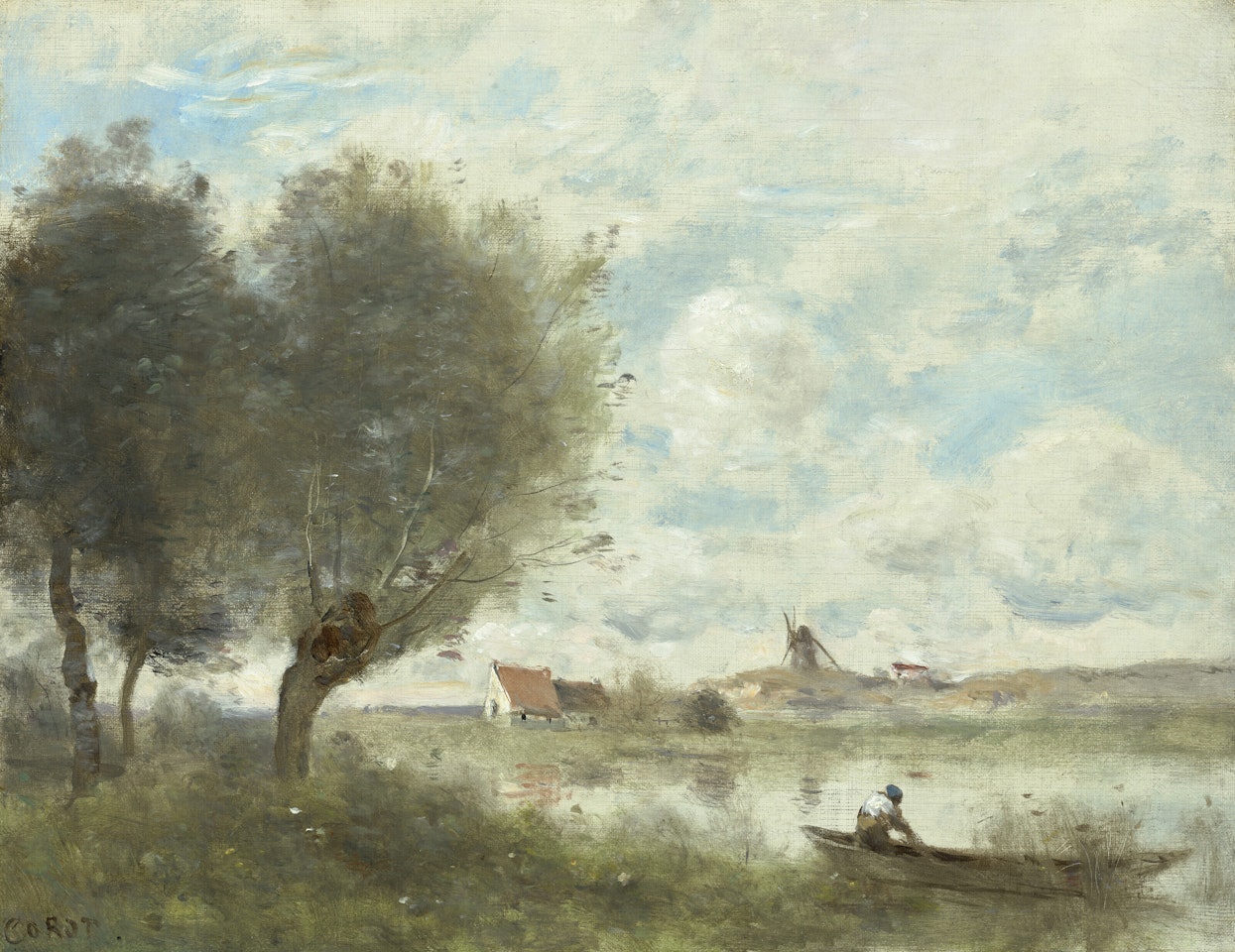 Souvenir d'Ault by Jean Baptiste Camille Corot