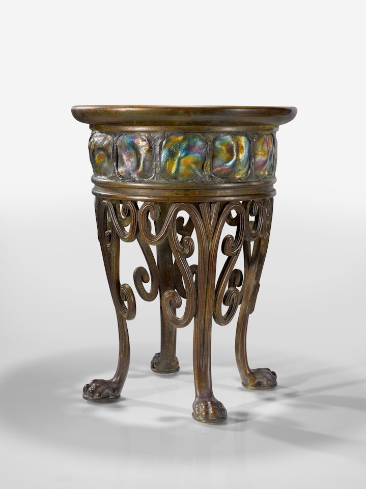 A Rare "Turtle-Back" Plant Stand by Tiffany Studios