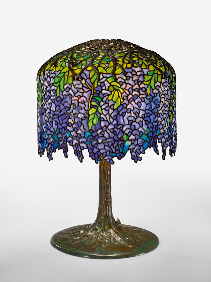 An Important "Wisteria" Table Lamp by Tiffany Studios