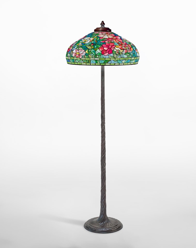 "Peony" Floor Lamp by Tiffany Studios