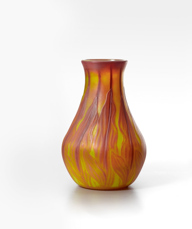 Carved Cameo Vase by Tiffany Studios