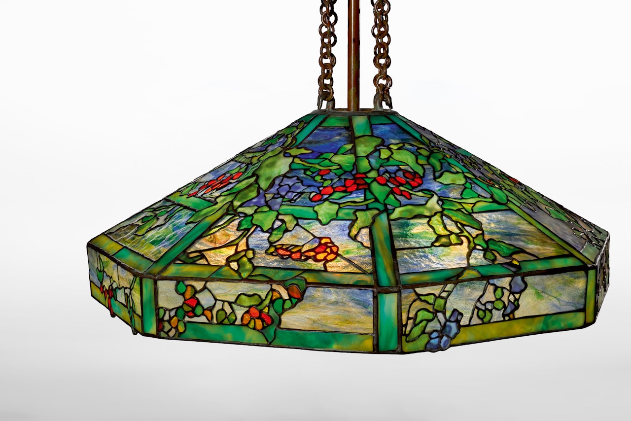 “October Nightshade” Chandelier by Tiffany Studios