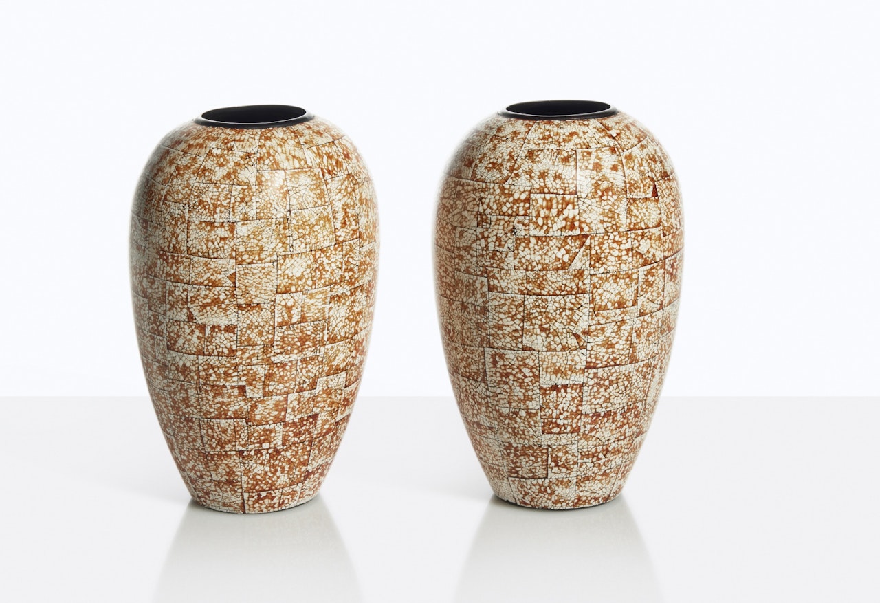 Pair of Vases by Jean Dunand