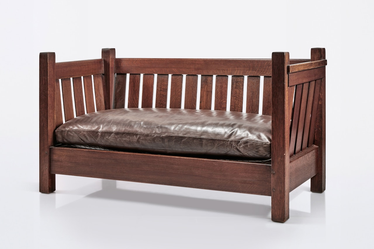 Crib Settle by Gustav Stickley