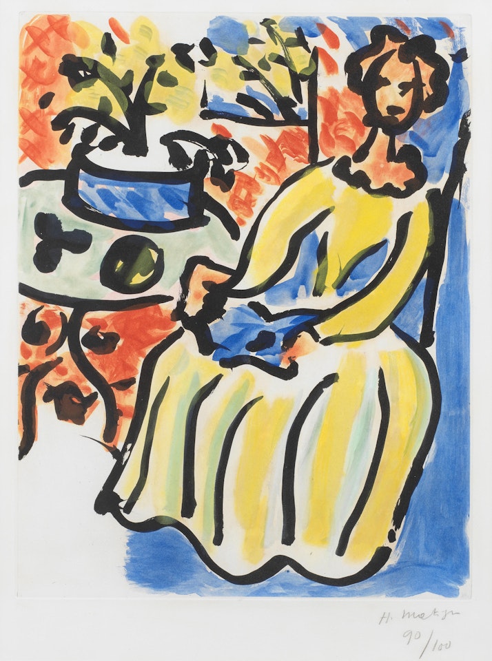 Marie-José en robe jaune by Henri Matisse