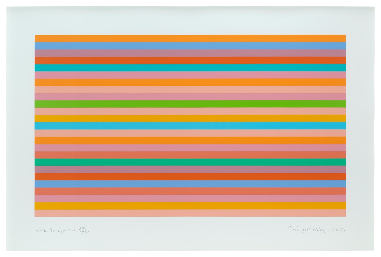 Rose Horizontal (Tommasini & Gubay 91) by Bridget Riley