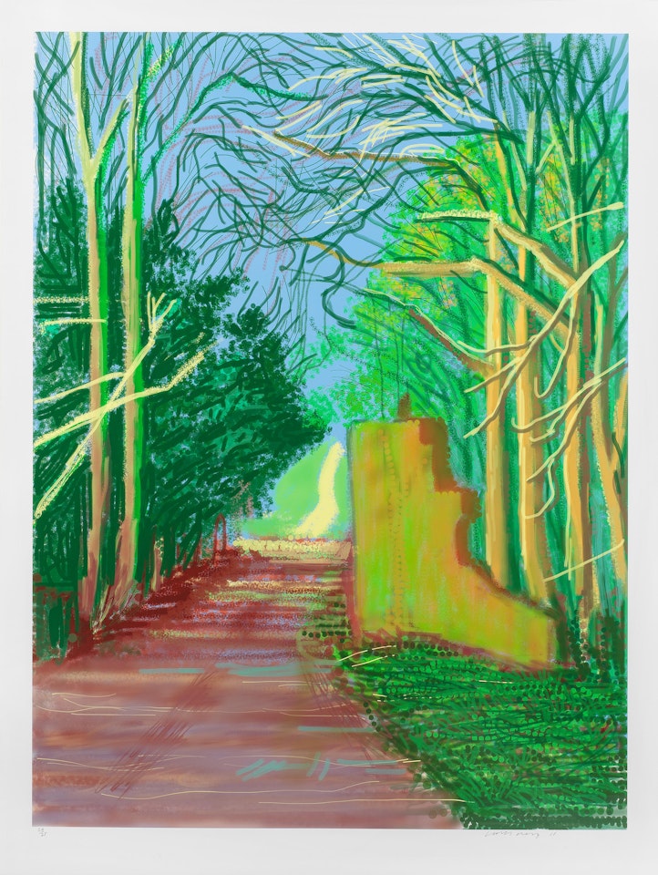 The Arrival of Spring in Woldgate, East Yorkshire in 2011 (twenty eleven) – 19 March by David Hockney