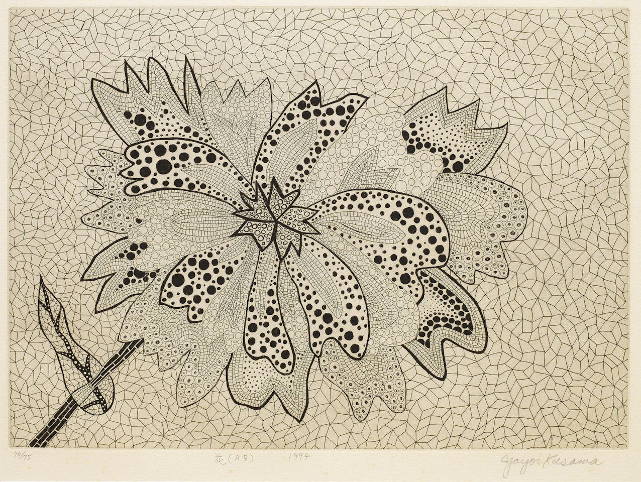 Flower (A．B) by Yayoi Kusama