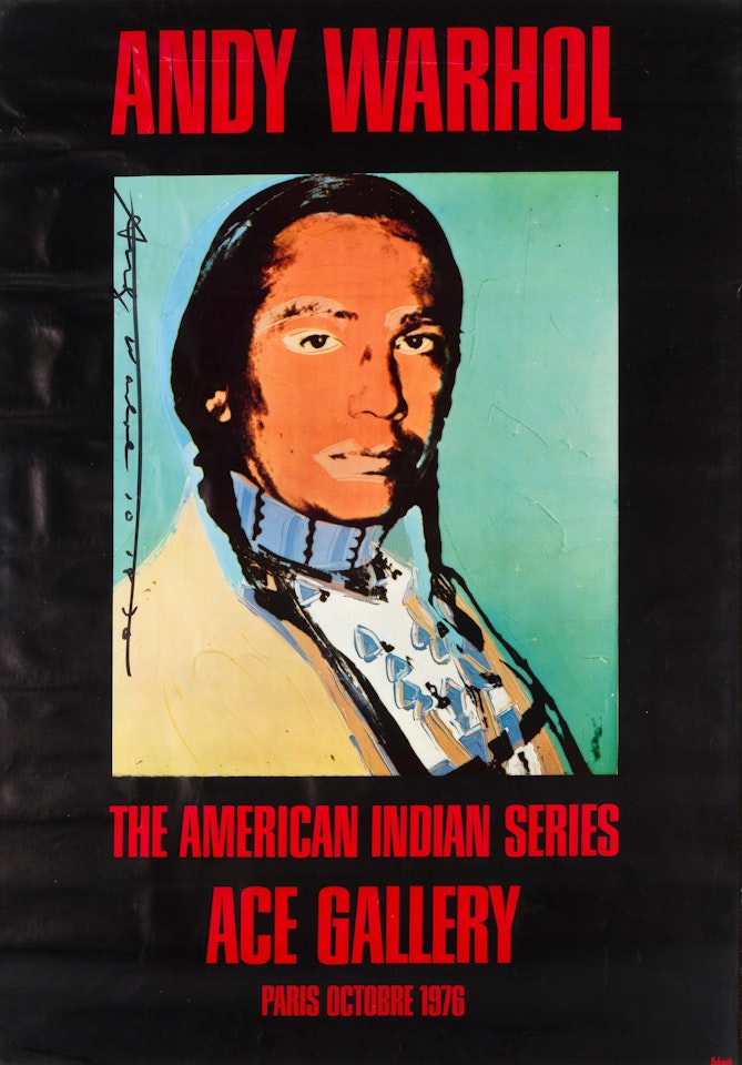 The american indian series by Andy Warhol