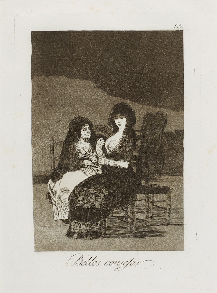 Bellos consejos (D. 52; H. 50) by Francisco José de Goya