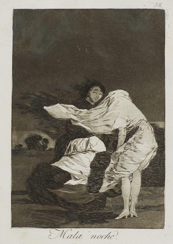 Mala Noche (D. 73; H. 71) by Francisco José de Goya