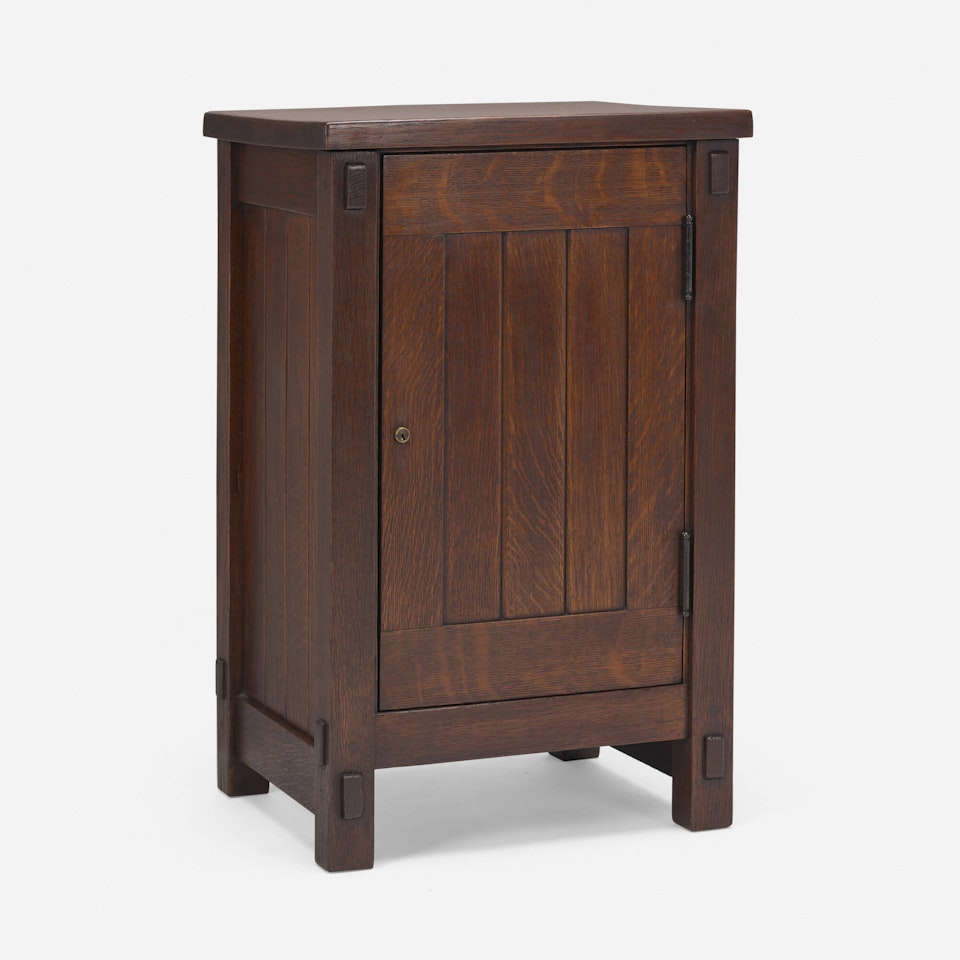 Early smoker's cabinet, model 522 by Gustav Stickley