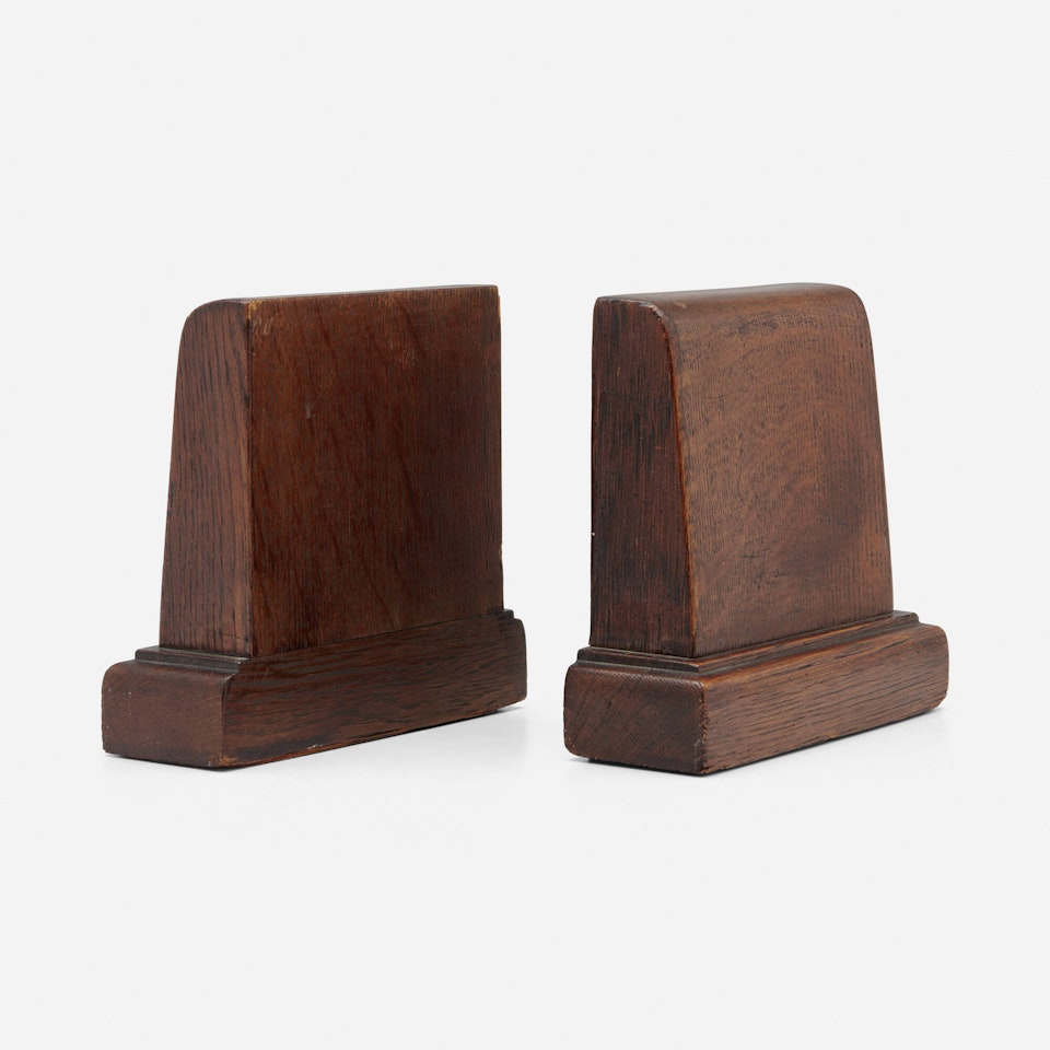 Bookends, pair by Gustav Stickley