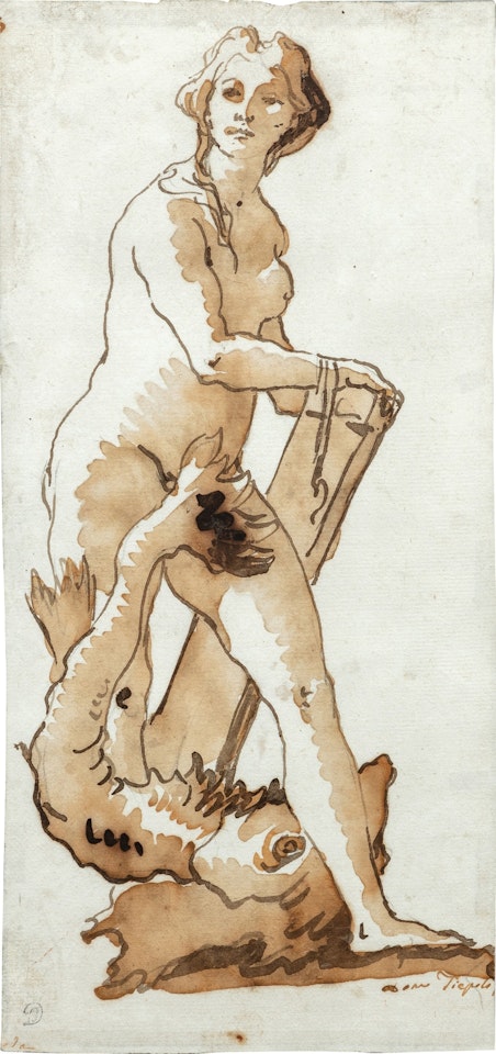Nymphe des Eaux by Giovanni Domenico Tiepolo
