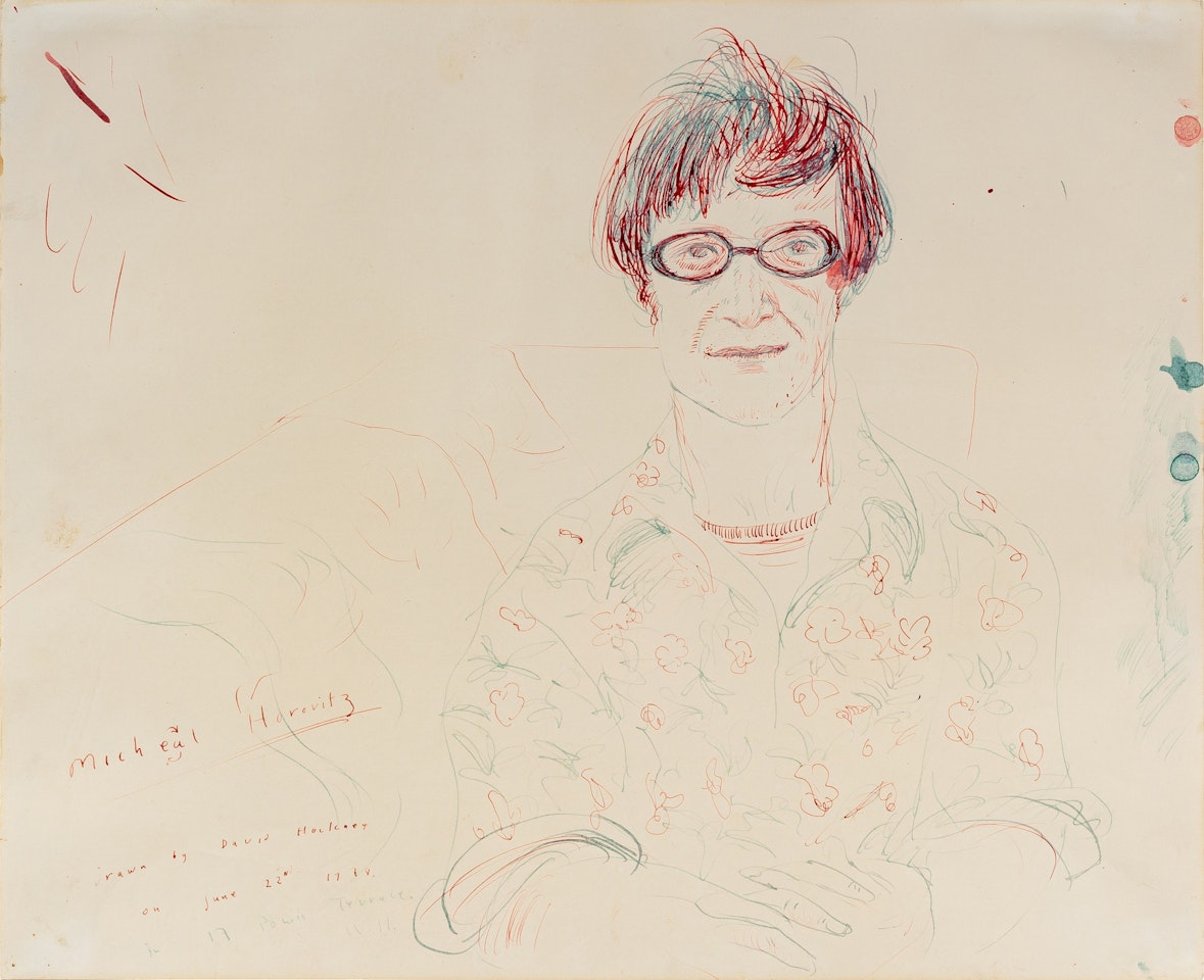 Michael Horovitz by David Hockney