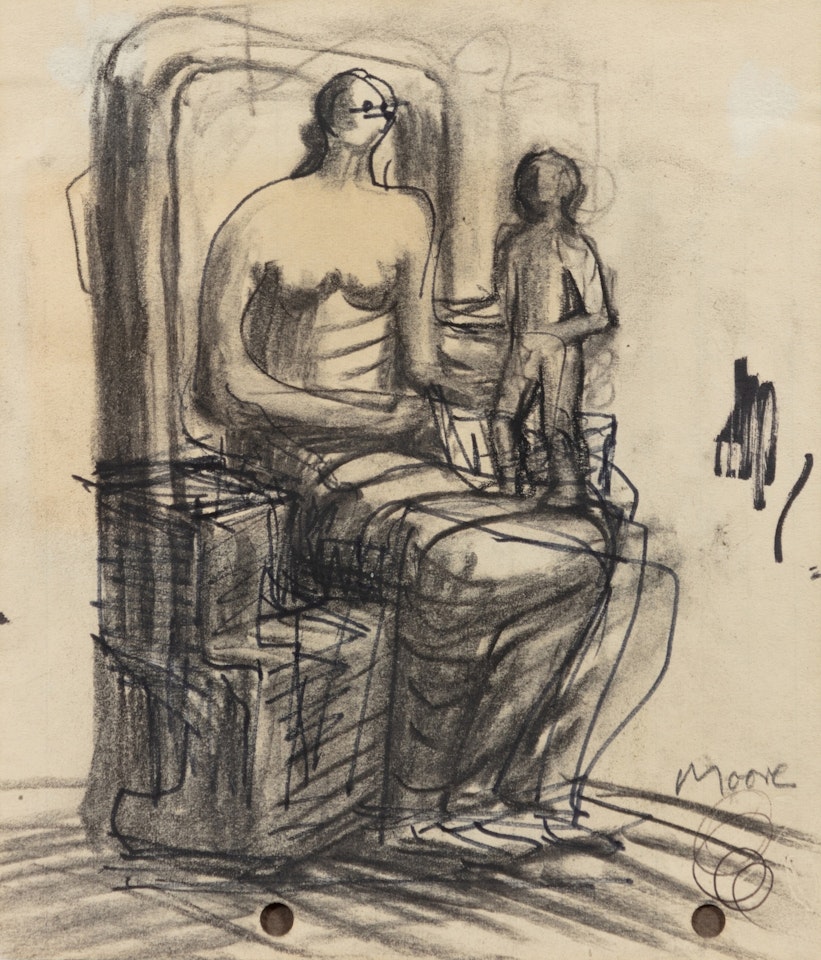 Mother and Child I Femme et enfant by Henry Moore