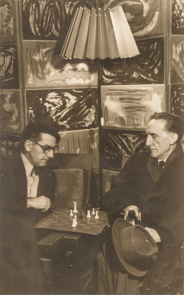 Marchel Duchamp and Man Ray, Rue Férou by Man Ray