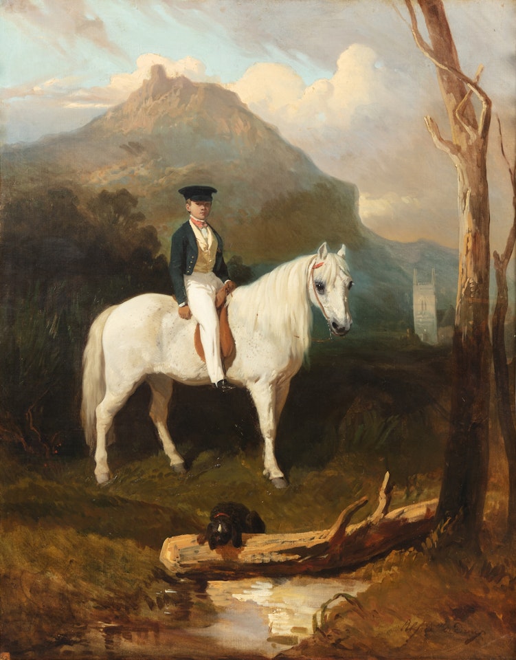 Jeune Ecossais à cheval by Alfred de Dreux