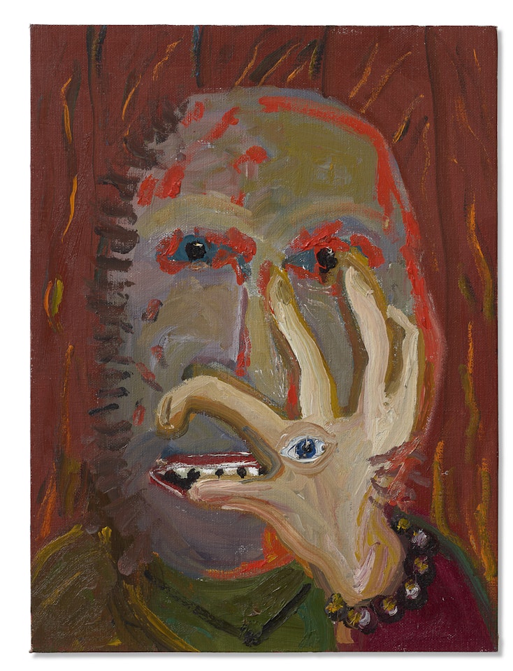 Face with Hand by George Condo