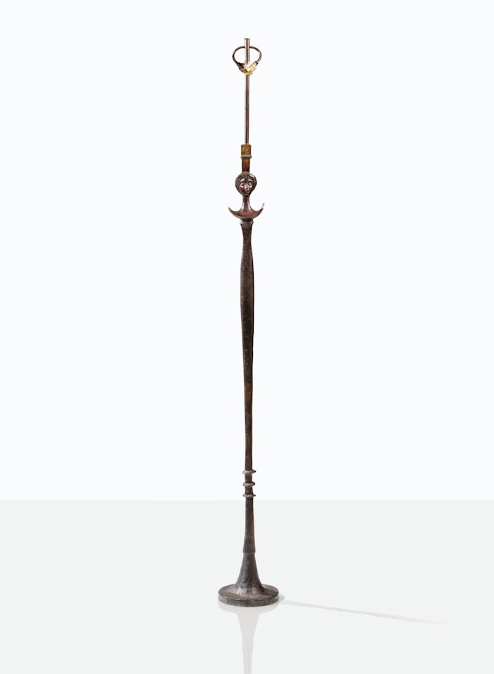 Tête de femme floor lamp by Alberto Giacometti