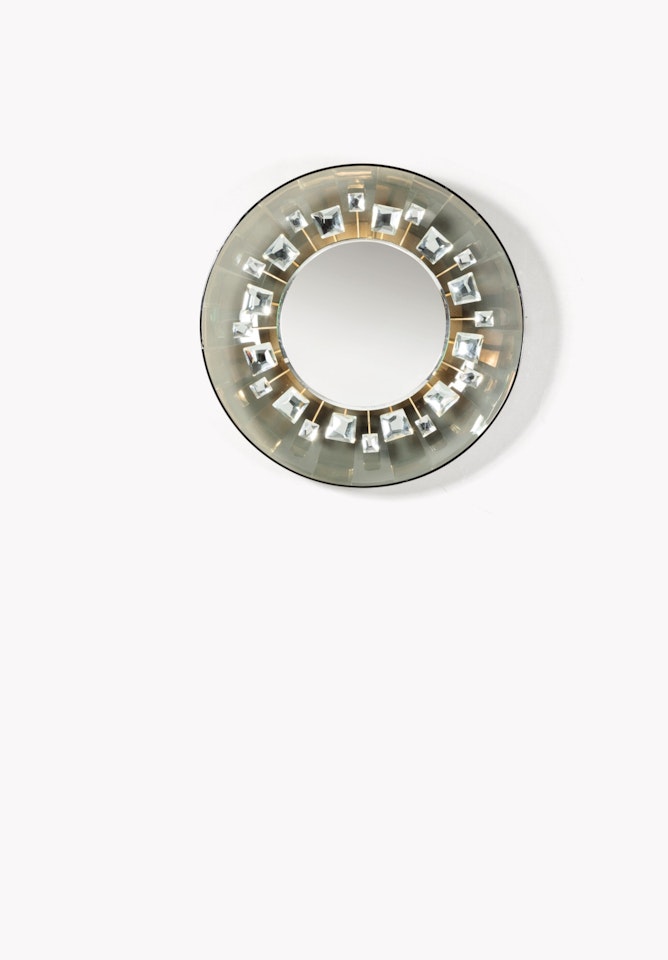 Pistil illuminated mirror by Max Ingrand
