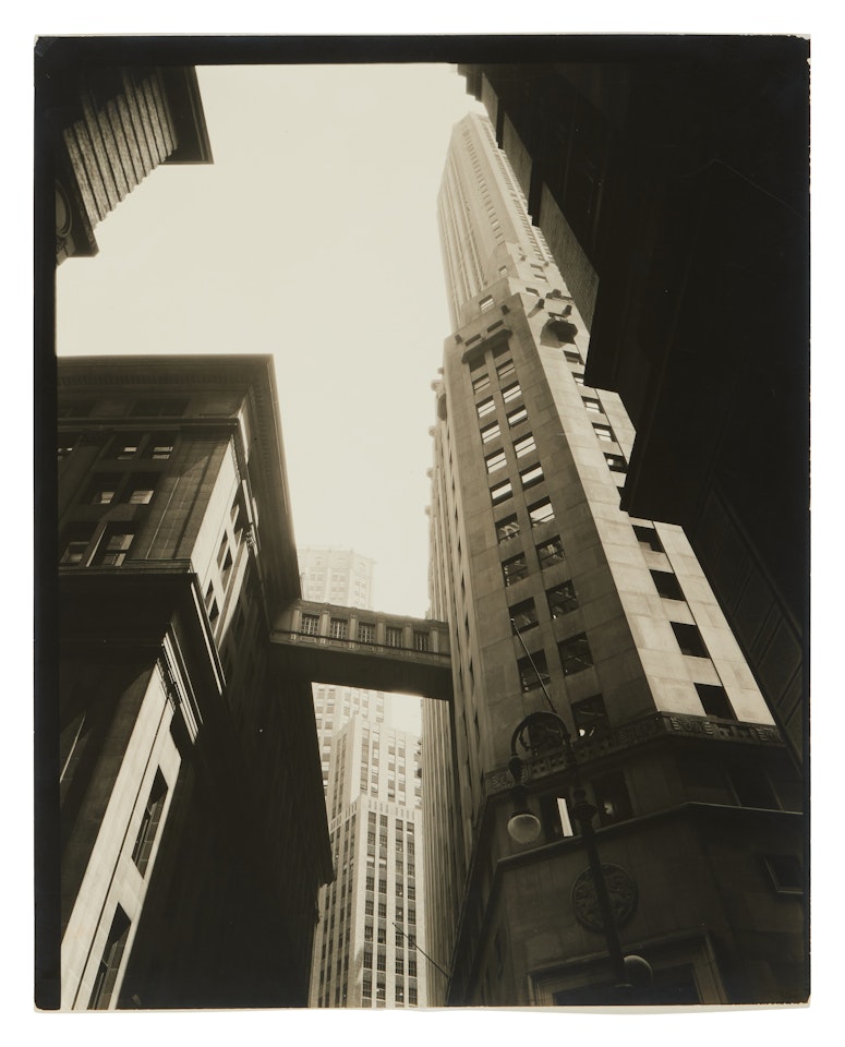 Stone & William Street, Manhattan by Berenice Abbott