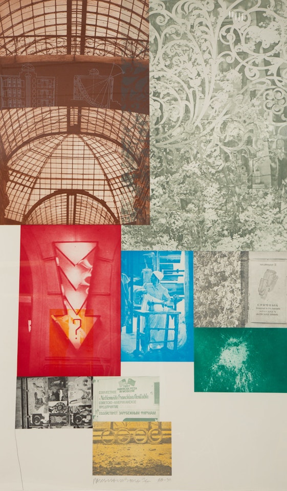 Soviet/American Array II-90 by Robert Rauschenberg
