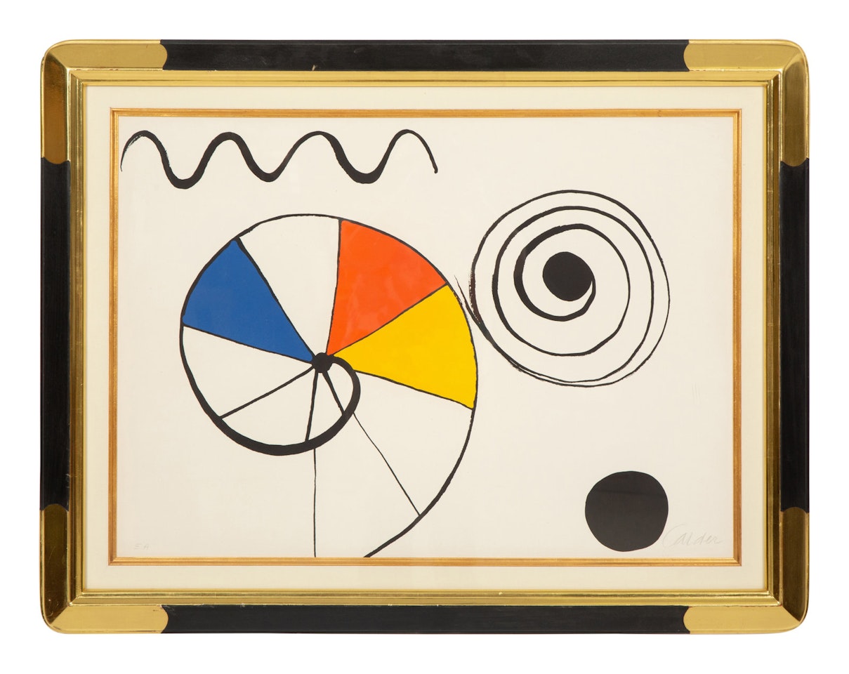 Spirale en trois couleurs by Alexander Calder