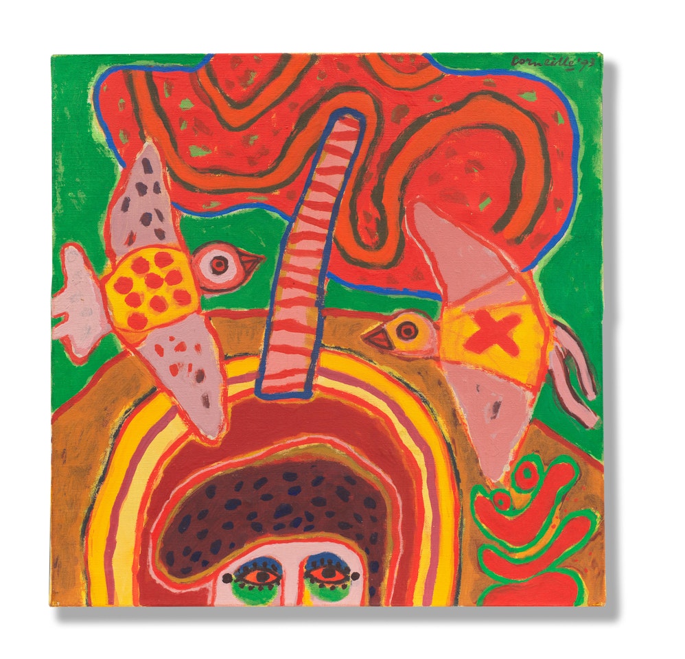 Deux oiseaux au coeur de l'été by Corneille