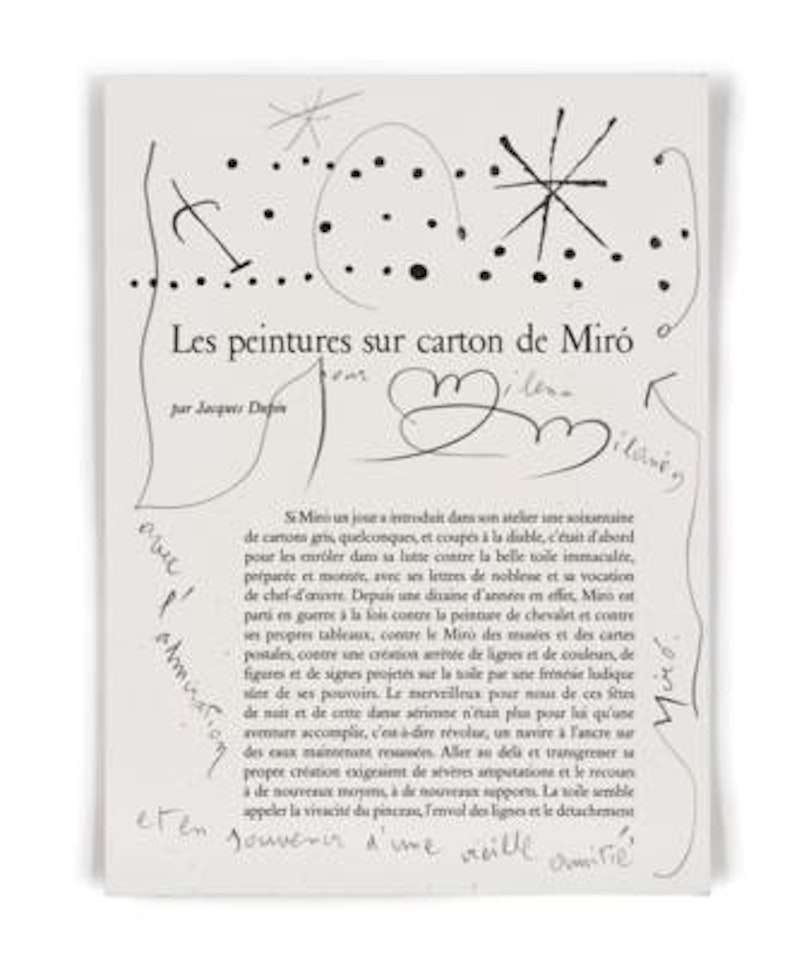 Derrière Le Miroir (Nr. 51-52) by Joan Miró
