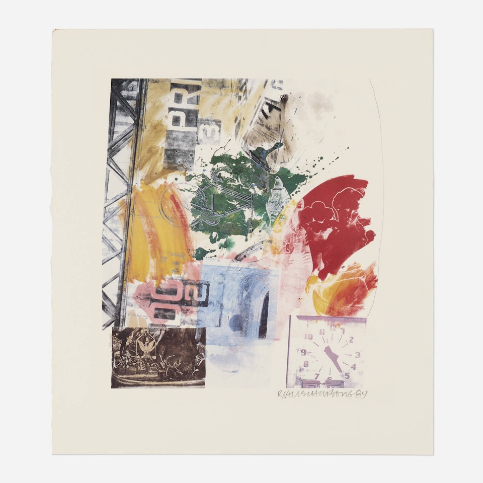 Untitled (ROCI Announcement) by Robert Rauschenberg