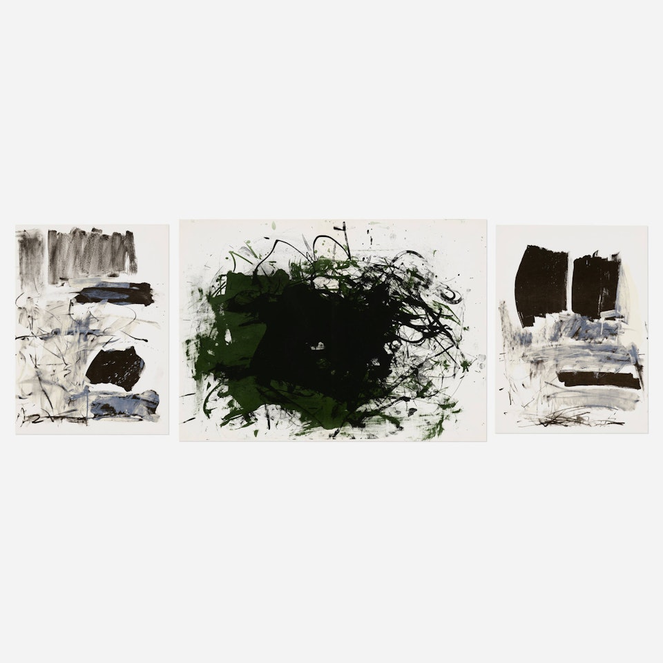 Untitled (three works) by Joan Mitchell