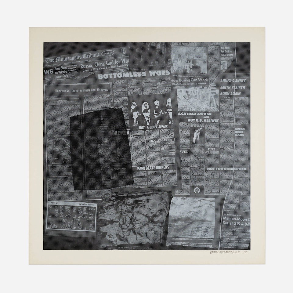 Untitled I (from the Surface Series, from Currents suite) by Robert Rauschenberg