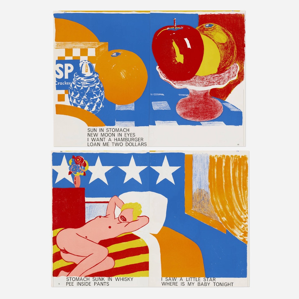 Untitled (from the One Cent Life portfolio) (two works) by Tom Wesselmann