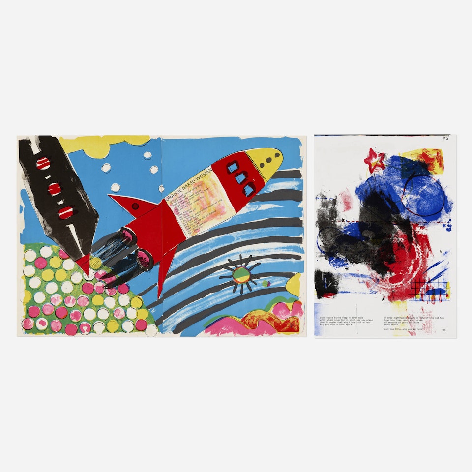Two works from the One Cent Life portfolio by Various Artists