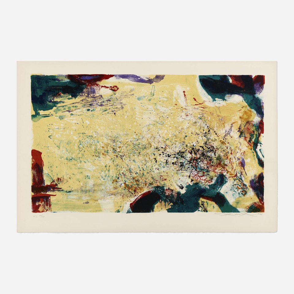 Untitled (one work from the À La Gloire de l'image et art Poétique portfolio) by Zao Wou-Ki