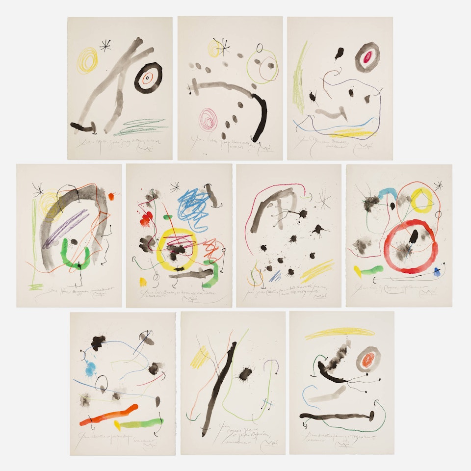 Quelques fleurs pour des amis portfolio by Joan Miró