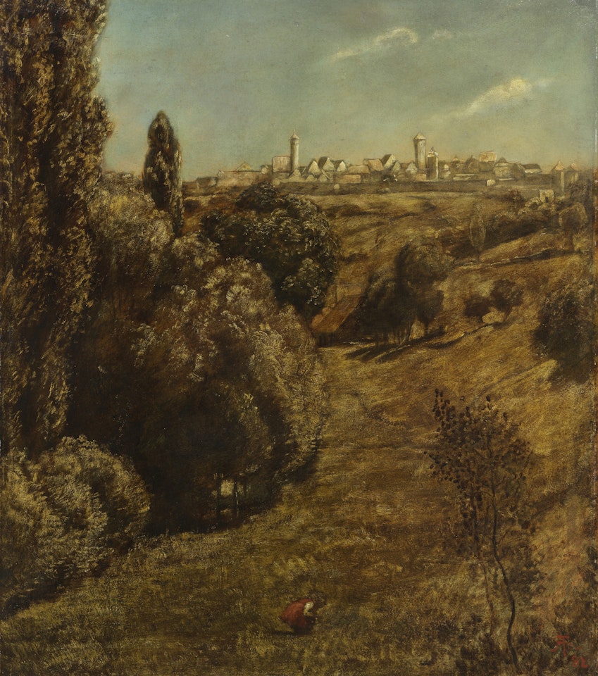 Taubertal mit Blick auf Rothenburg by Hans Thoma