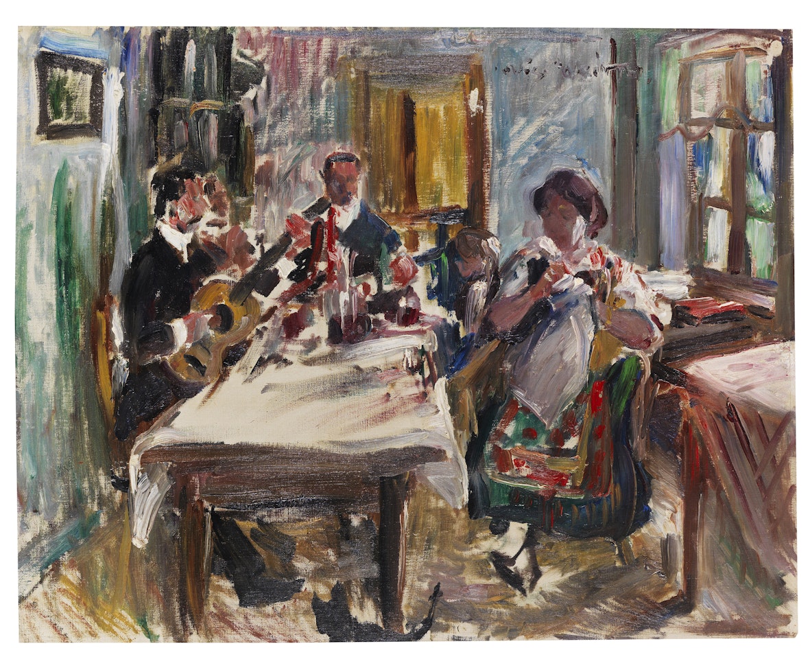 Tiroler Bauernstube by Lovis Corinth
