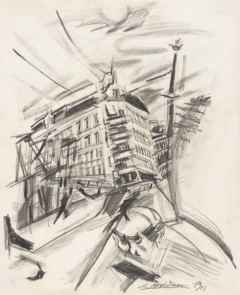 Strassenszene by Ludwig Meidner