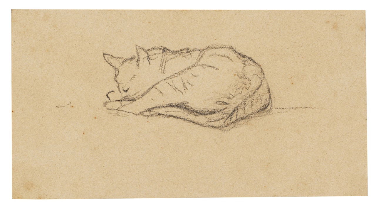 Kleine Katzenstudie by Franz Marc