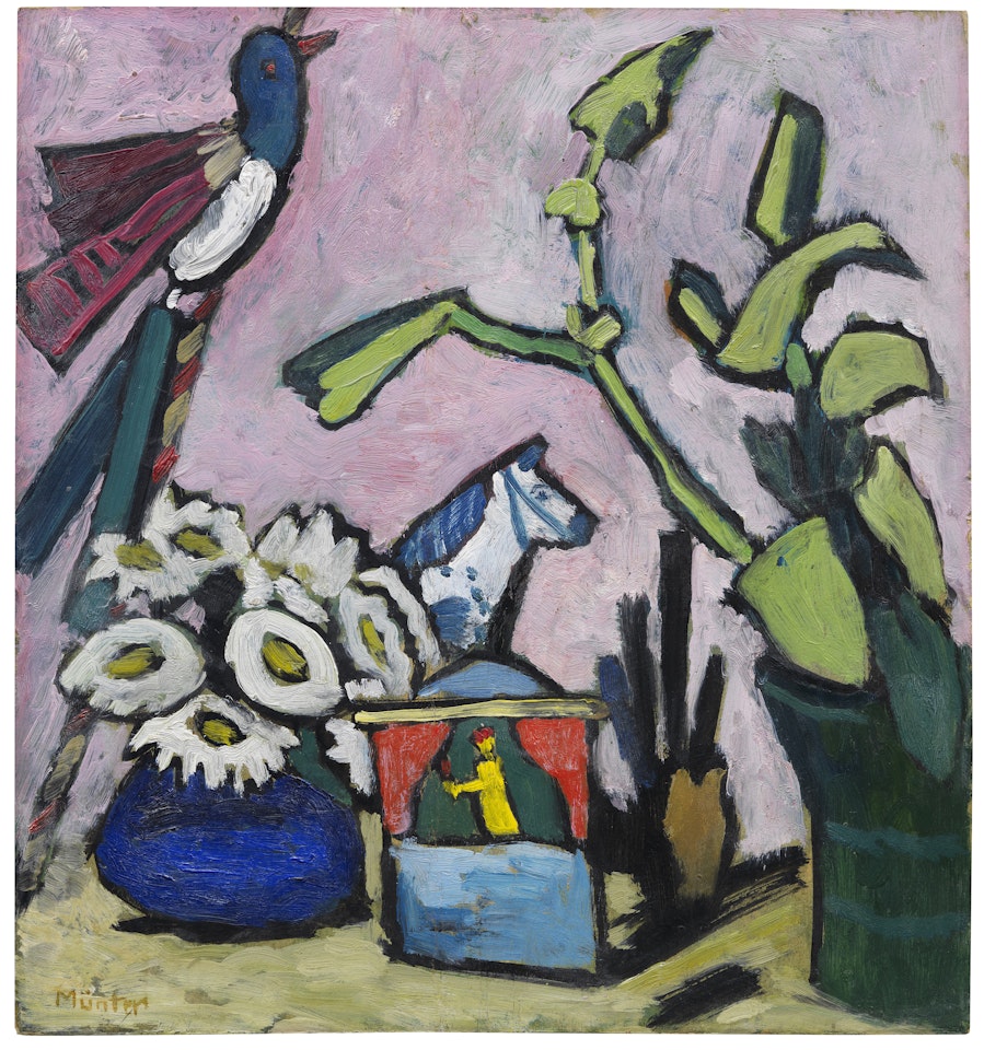 Stilleben mit Kasperltheater by Gabriele Münter